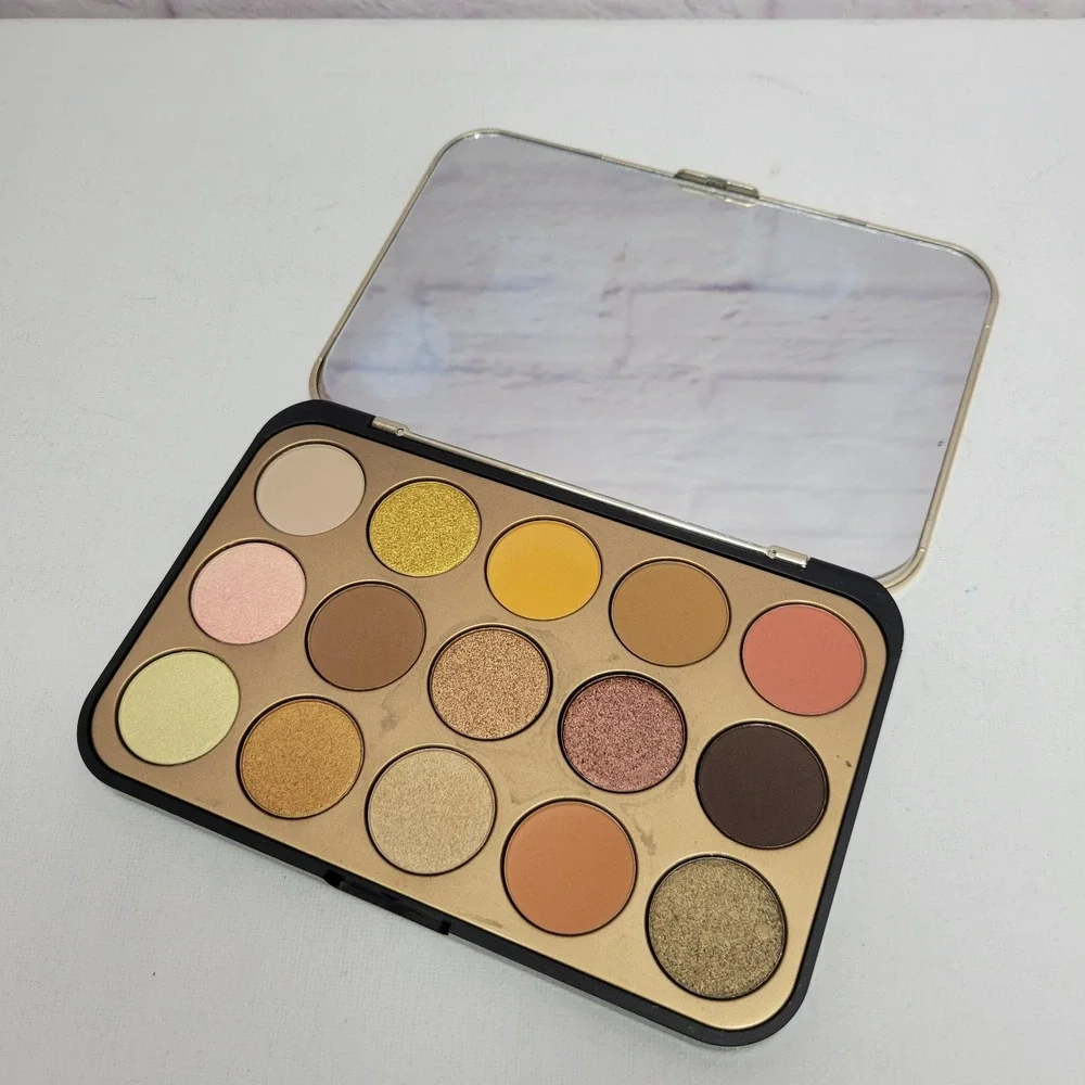 NEW No Box‎ BH Cosmetics Glam Reflection Gilded Eyeshadow Palette 15 Color